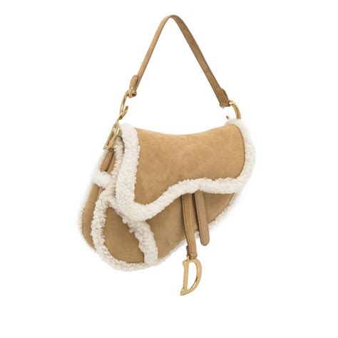 dior shearling saddle|Dior saddle crossbody.